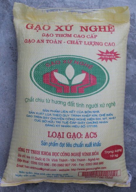 gạo xứ nghệ (gạo trắng AC5)